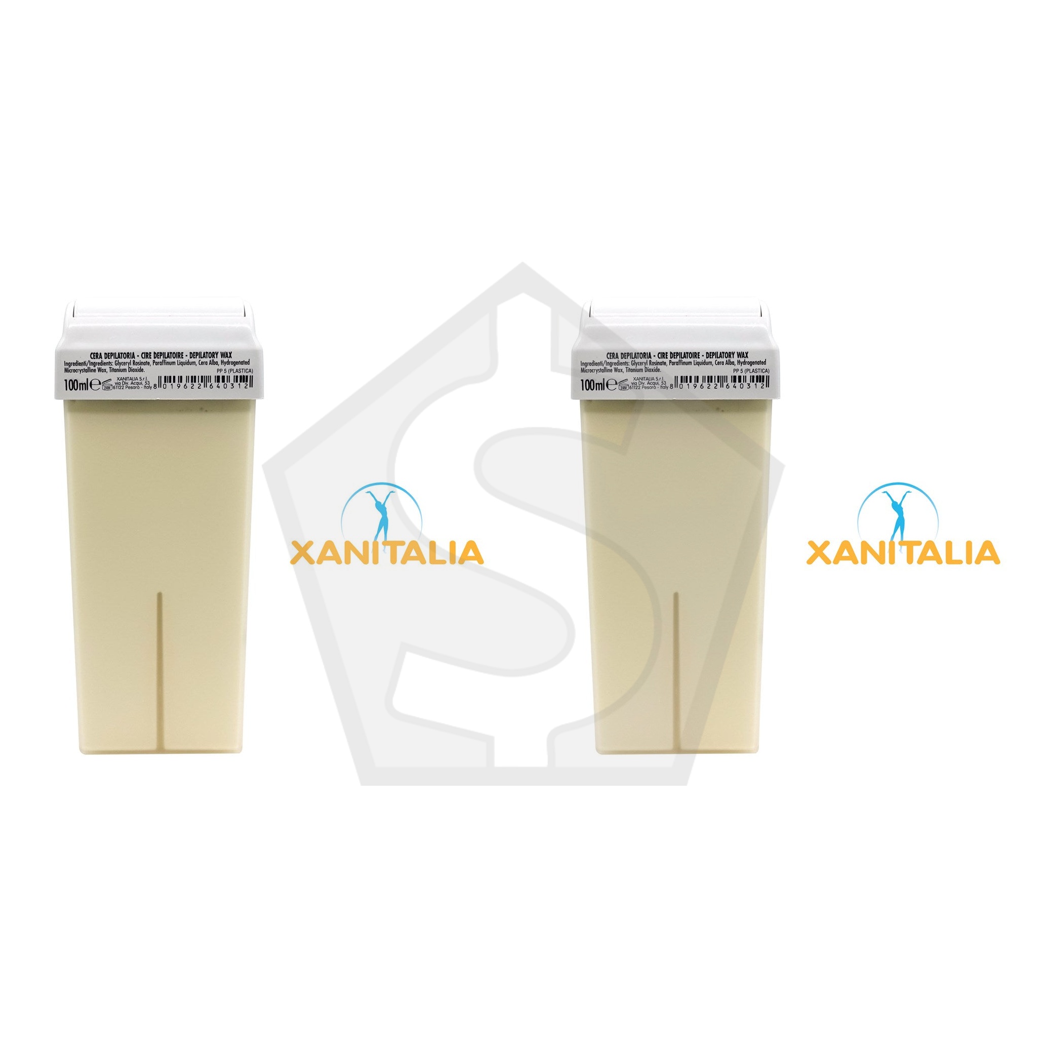 XANITALIA Roll-On Depilatory Wax (100ml) - Zinc Oxide - Pack of 2