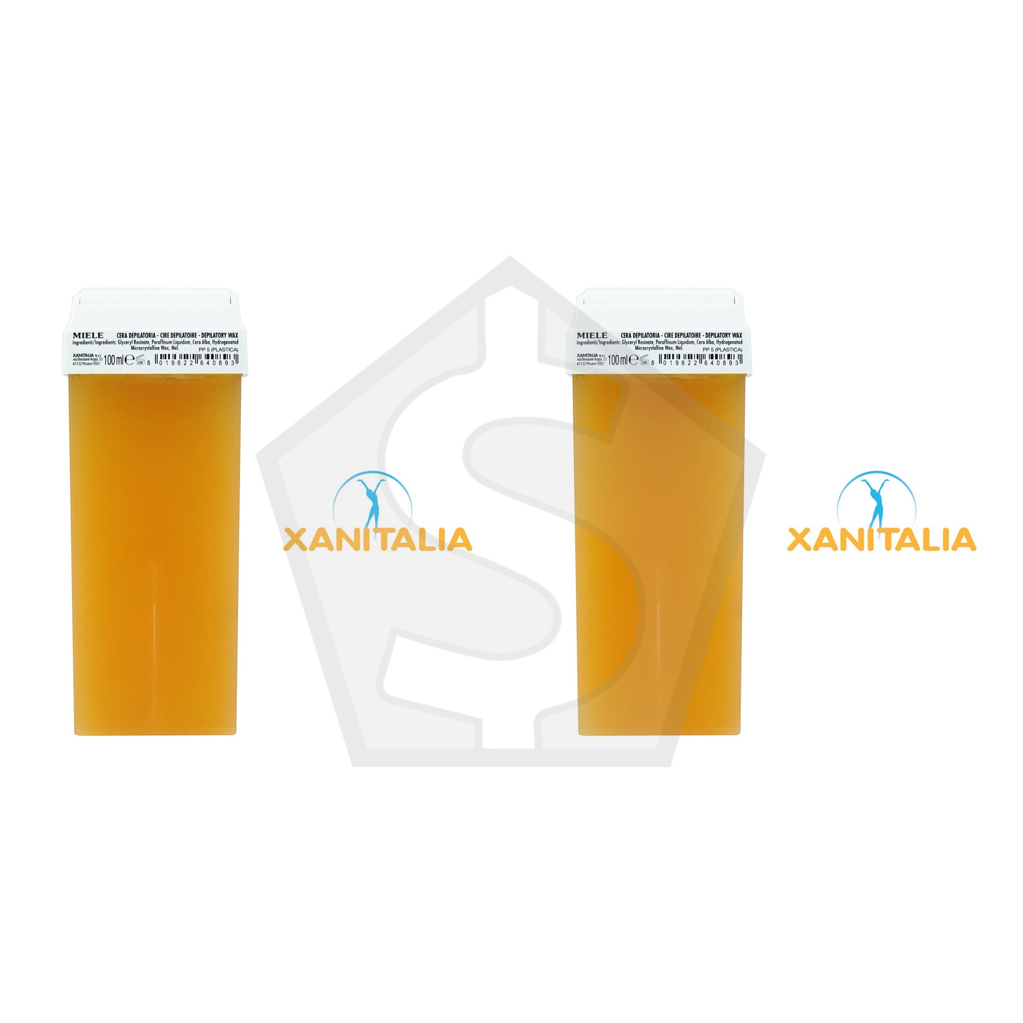 Bundle of 2 - XANITALIA Roll-On Depilatory Wax (100ml) - Honey