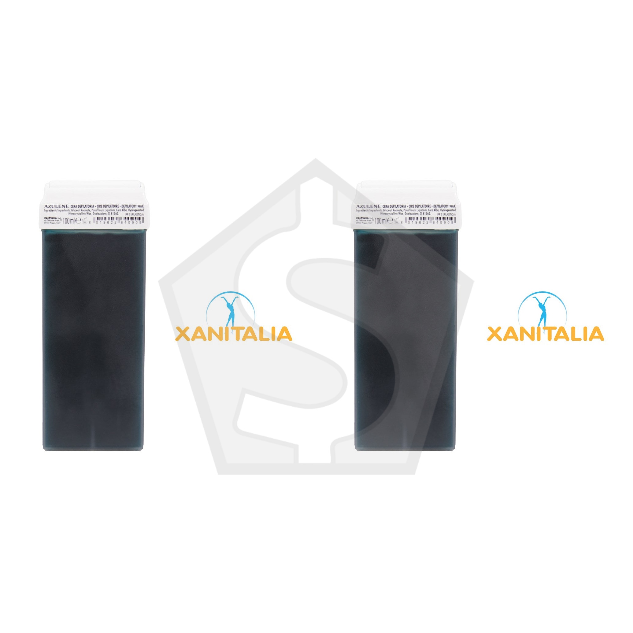 Bundle of 2 - XANITALIA Roll-On Depilatory Wax (100ml) - Dark Azulene