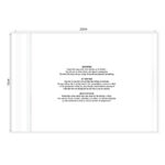 KIM & C Zipper Poly Bags with suffocation warning notice (100pc/pk) - 15cm x 22cm