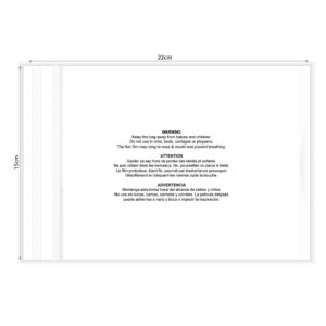 KIM & C Zipper Poly Bags with suffocation warning notice (100pc/pk) - 15cm x 22cm