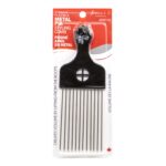 KIM & C Metal Pik Styling Comb - Rectangle / Long