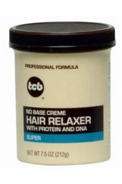 TCB No Base Cream Hair Relaxer - 7.5oz / Super
