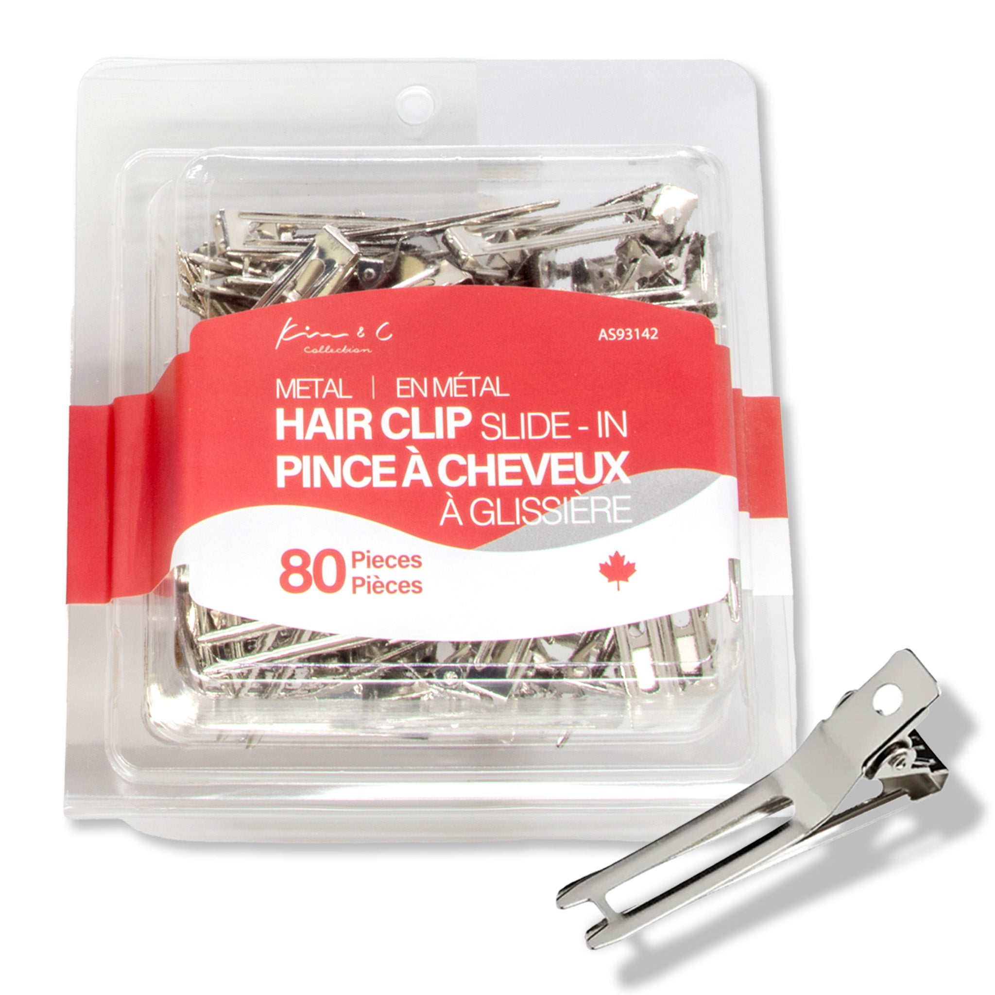 Kim & C Slide-in Clips - Silver