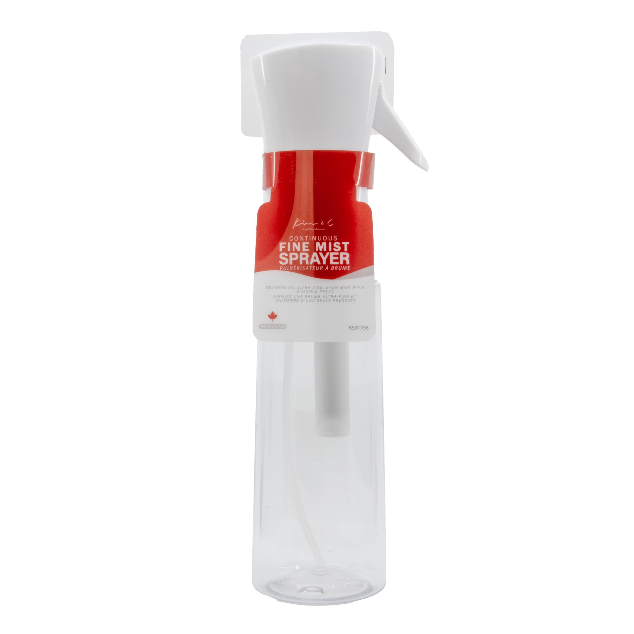 Kim & C Fine Mist Spray Bottle - White