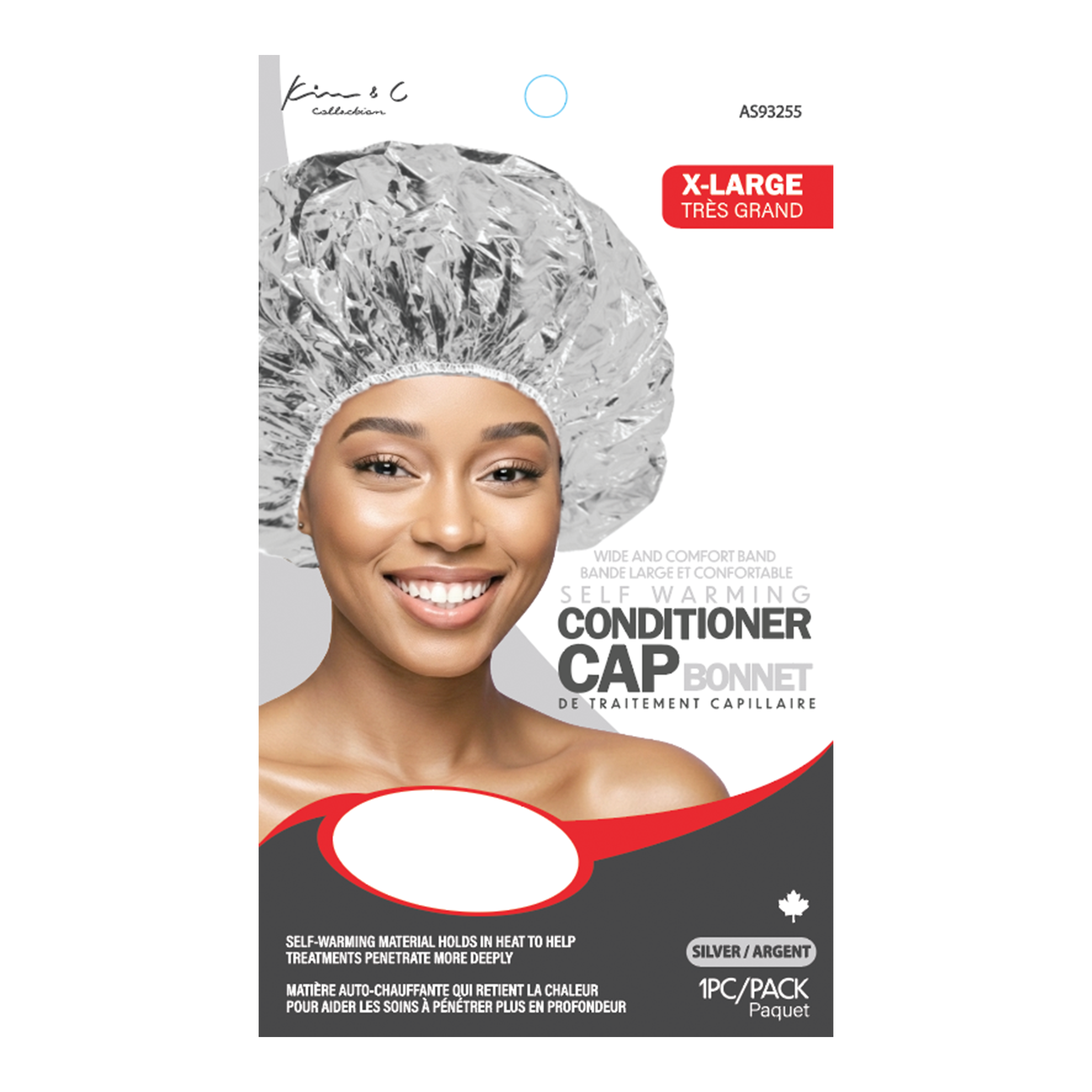 KIM & C Conditioning Treament Cap - Silver / Xtra Large