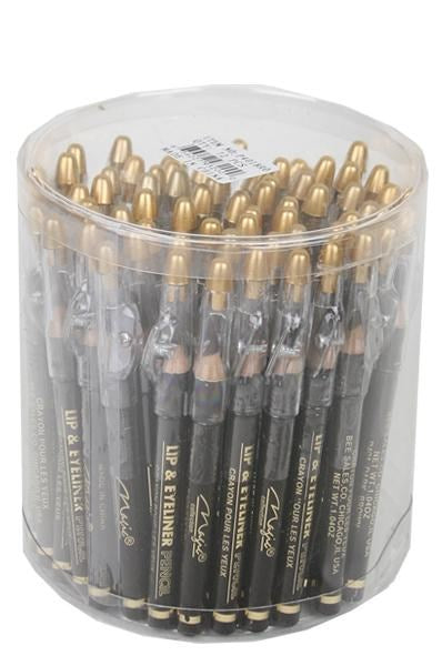 MAGIC COLLECTION Mini Eyeliner Pencil W/Sharpener [72pc/Jar] - Black