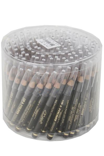 MAGIC COLLECTION Mini Lip & Eyeliner Pencil [144pcs/Jar] - Dark Brown