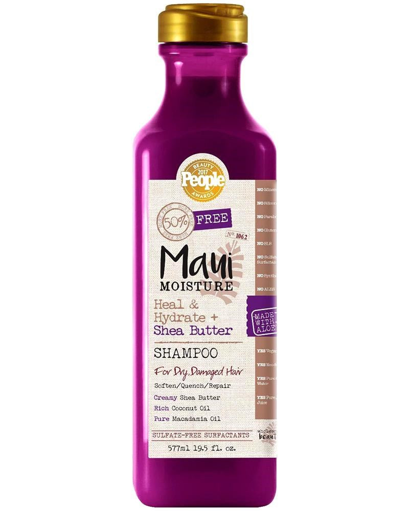 MAUI MOISTURE Heal & Hydrate Shea Butter Shampoo - 19.5oz (Bonus size of 13oz)