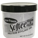 SOFTEE Super Freeze Protein Styling Gel [Clear] - 32oz