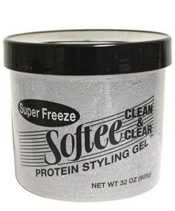 SOFTEE Super Freeze Protein Styling Gel [Clear] - 32oz