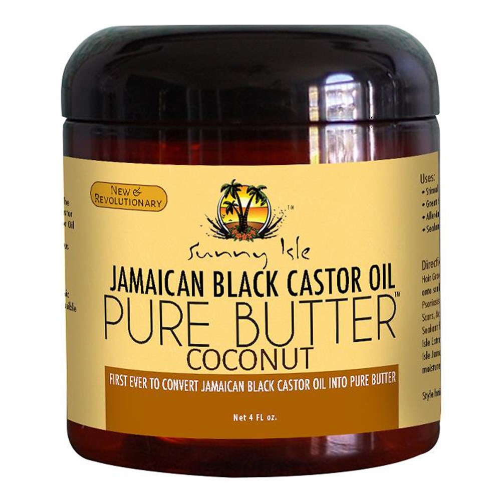 SUNNY ISLE Jamaican Black Castor Oil Pure Butter - 4oz / Coconut
