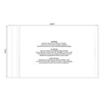 KIM & C Zipper Poly Bags with suffocation warning notice (100pc/pk) - 15cm x 26cm