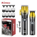MARSKE Professional Wireless Clipper and Trimmer Kit - Gold