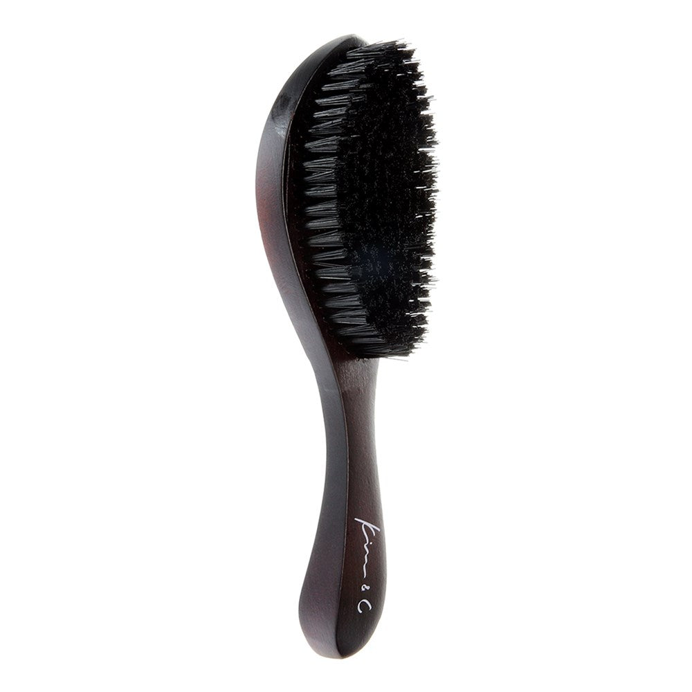 KIM & C Curved Brush Premium Boar Brush - Hard / Wave