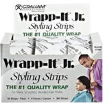 GRAHAM BEAUTY Wrapp-It Jr. Styling Strips Carton (9 Packs/Carton) - Black