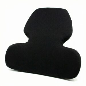 Intervision Contoured Memory Foam Back Support Cushion - Black