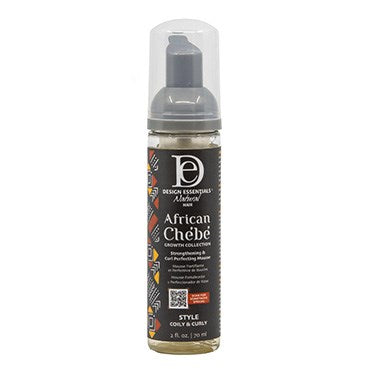 DESIGN ESSENTIALS African Chebe Strengthening & Curl Perfecting Mousse - 2oz