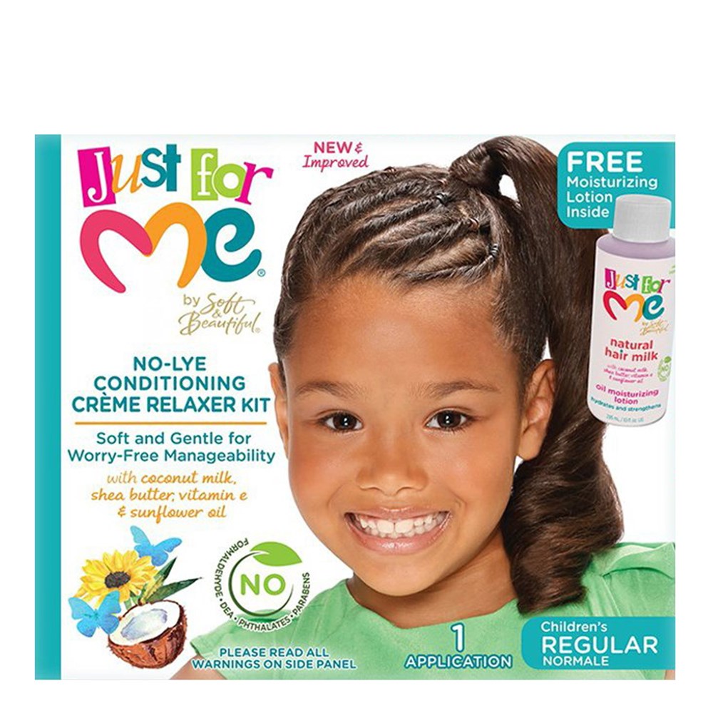 JUST FOR ME No-Lye Conditioning Creme Relaxer Kit - Regular