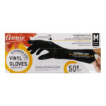 ANNIE Vinyl Gloves Extended 12" Cuff Powder Free [50ct/Box] - Medium