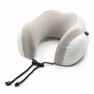Intervision Premium Memory Foam Travel Pillow - Beige
