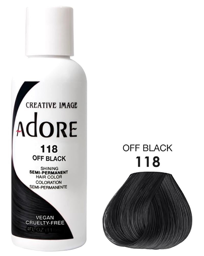 ADORE SEMI Permanent Hair Color (4oz) - 118 Off Black