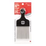KIM & C Metal Pik Styling Comb - Rectangle / Short