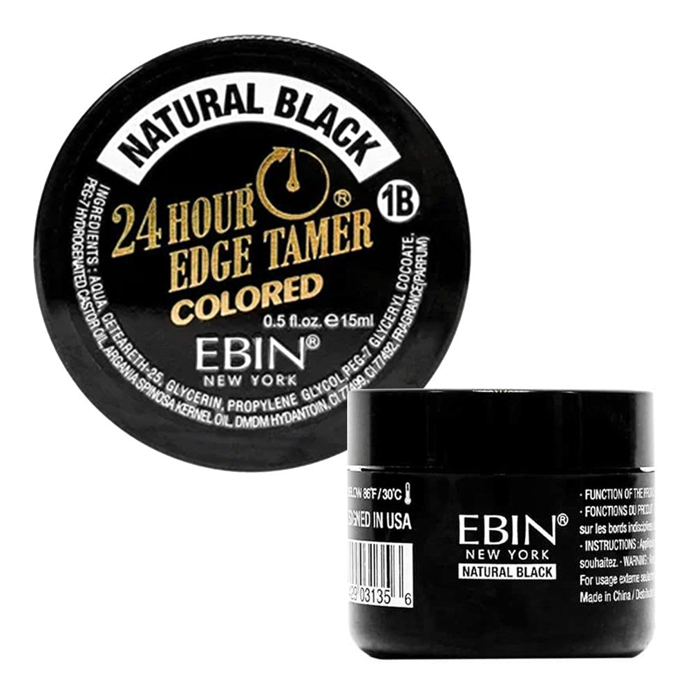 EBIN 24 Hour Colored Edge Tamer (0.5oz) - 1B Natural Black