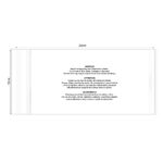 KIM & C Zipper Poly Bags with suffocation warning notice (100pc/pk) - 10cm x 22cm