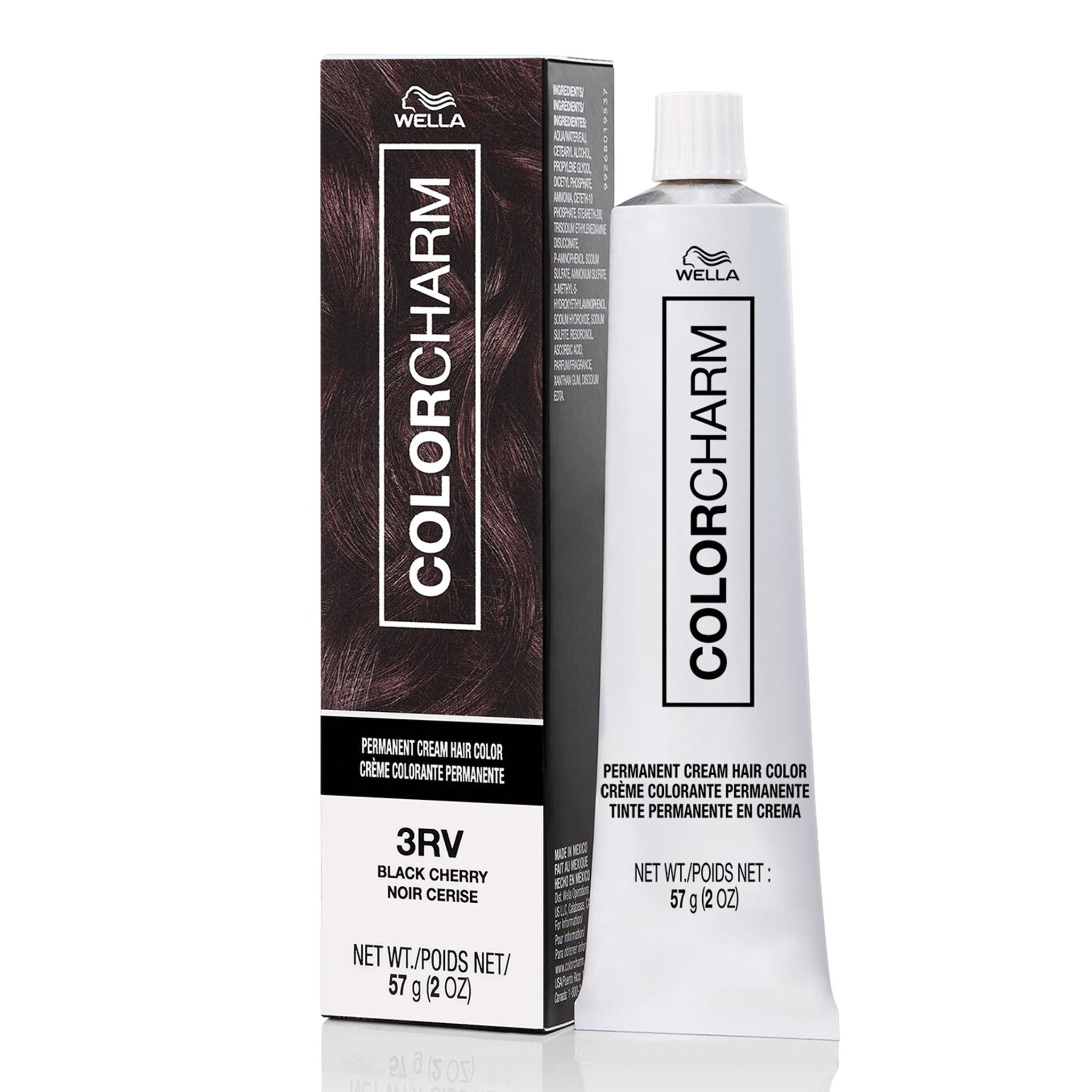 WELLA Color Charm Permanent Cream Hair Color (2oz) - 3RV Black Cherry