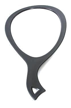 MAGIC COLLECTION Extra Large Hand Mirror [Teardrop shaped] - Gray