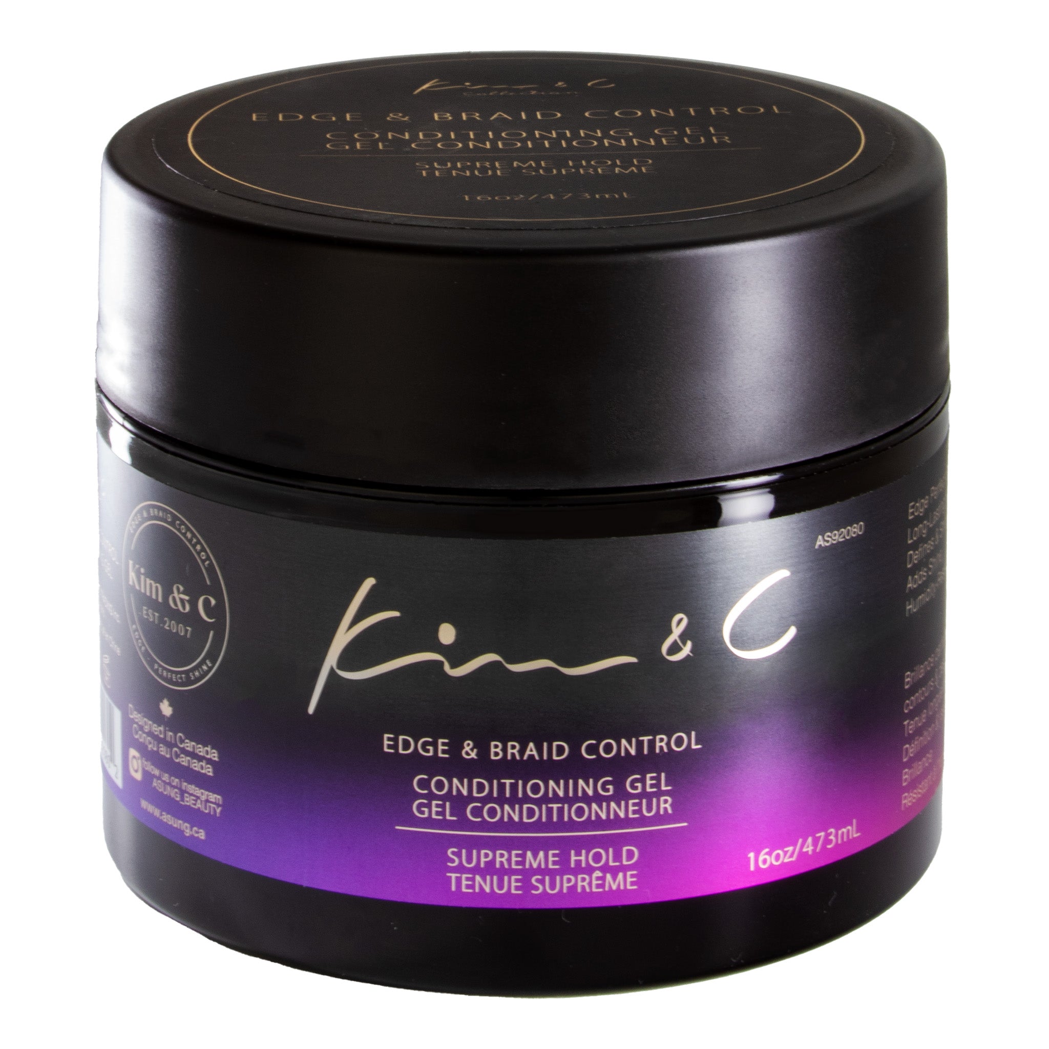 Kim & C Edge & Braid Control Conditioning Gel - 16oz