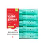 KIM & C Snap-On Magnetic Rollers - Large 10 Ct / 1" Green