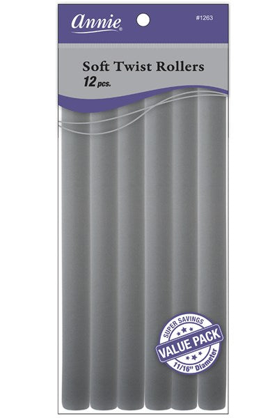 ANNIE Soft Twist Rollers - 10 inch Value Pack / 11/16" Diameter