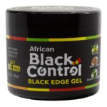 AFRICAN BLACK CONTROL Black Gel Edge Glue [5X Extreme Hold] - 10oz
