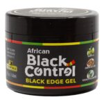 AFRICAN BLACK CONTROL Black Gel Edge Glue [5X Extreme Hold] - 5oz