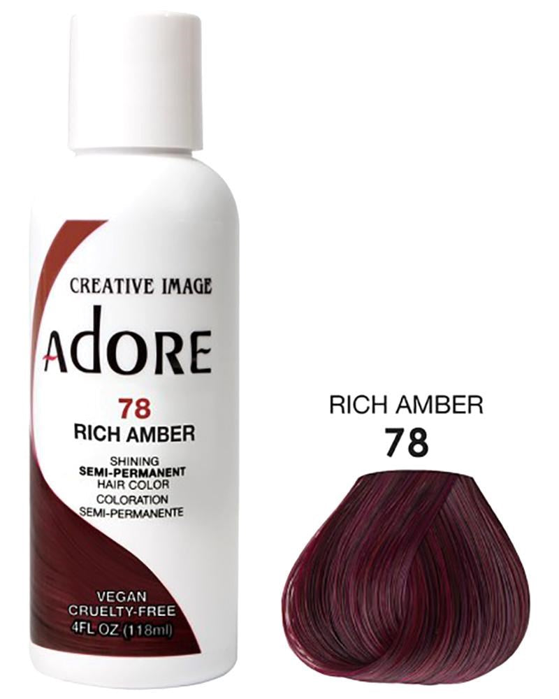 ADORE SEMI Permanent Hair Color (4oz) - 078 Rich Amber