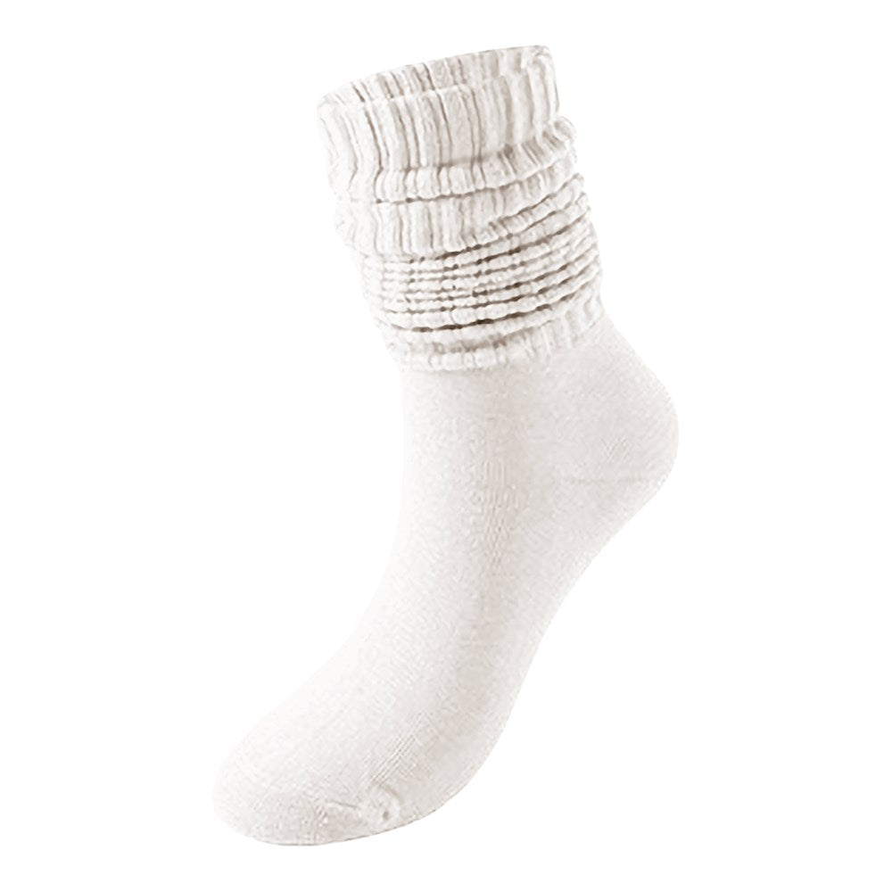 KIM & C Slouch Socks - White / Size 6-8