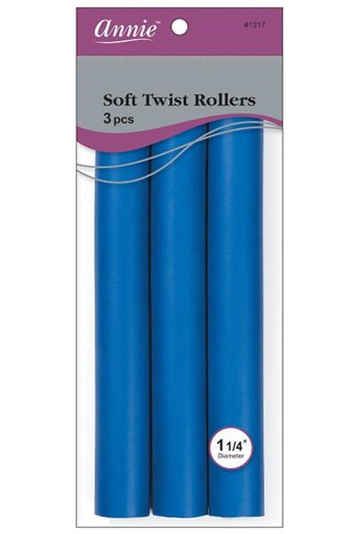 ANNIE Soft Twist Rollers - 10 inch / 1 1/4" Diameter