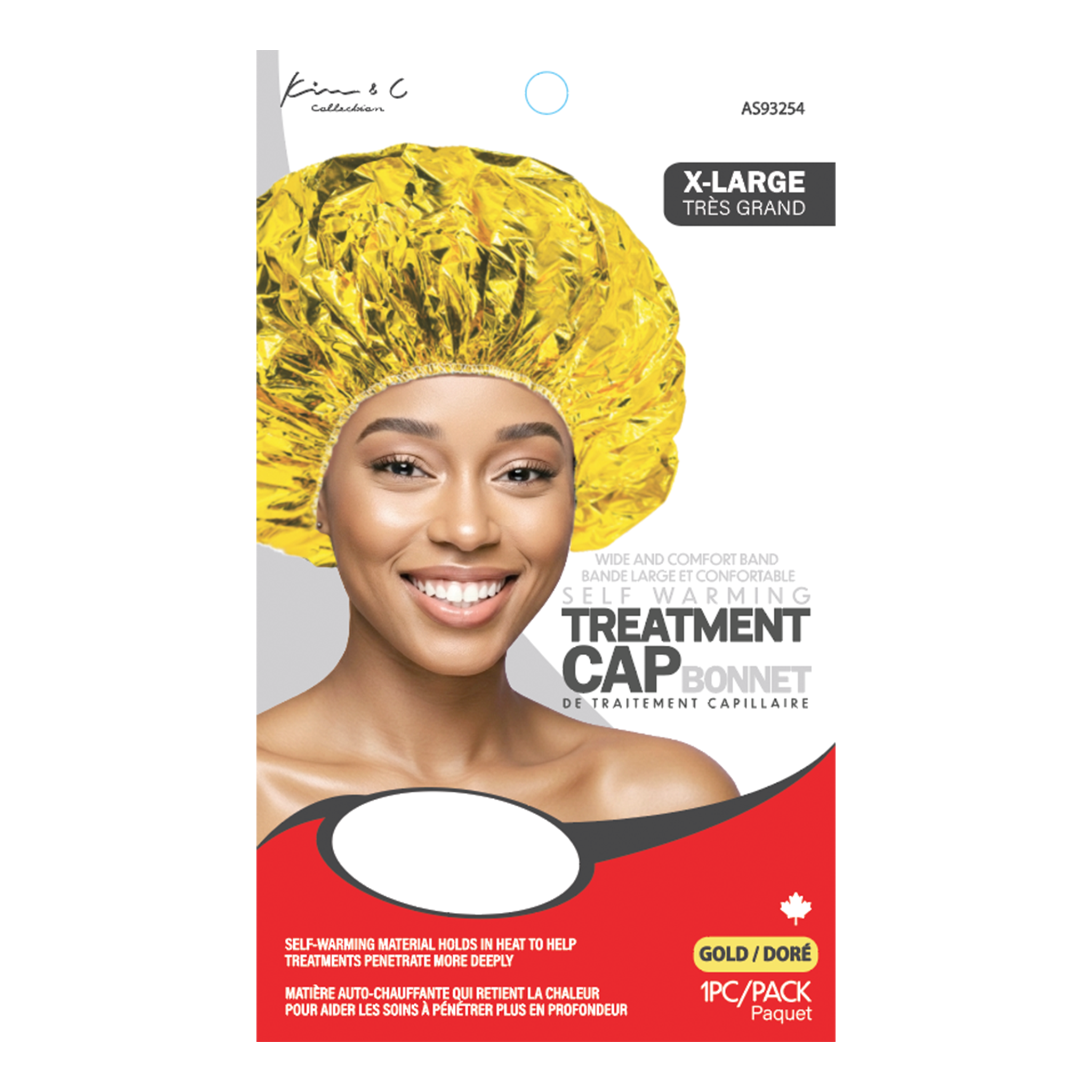 KIM & C Conditioning Treament Cap - Gold / Xtra Large