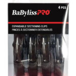 BABYLISS PRO 4 pcs Expandable Sectioning Clips [4.5 inch long]