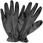 BABYLISS PRO 100pcs Vinyl Gloves Black - Large