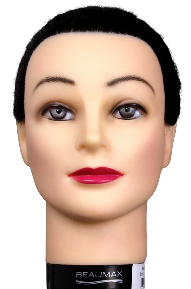 BEAUMAX 100% Human Hair Mannequin [20-24inch] - 1B