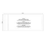 KIM & C Zipper Poly Bags with suffocation warning notice (100pc/pk) - 13cm x 32cm