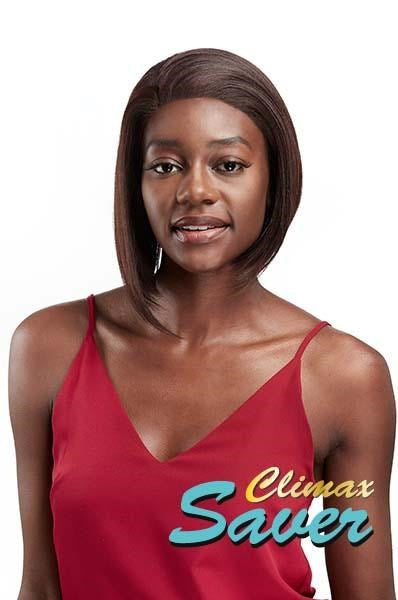 CLIMAX SAVER Lace Front Wig - LFW-Jet - 1