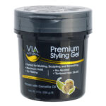 VIA NATURAL Premium Styling Gel - 8oz / Protein and Camellia