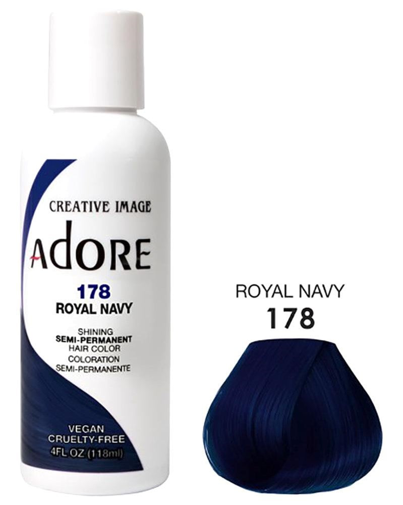 ADORE SEMI Permanent Hair Color (4oz) - 178 Royal Navy