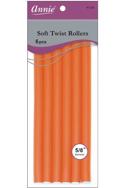 ANNIE Soft Twist Rollers - 10 inch / 5/8" Diameter