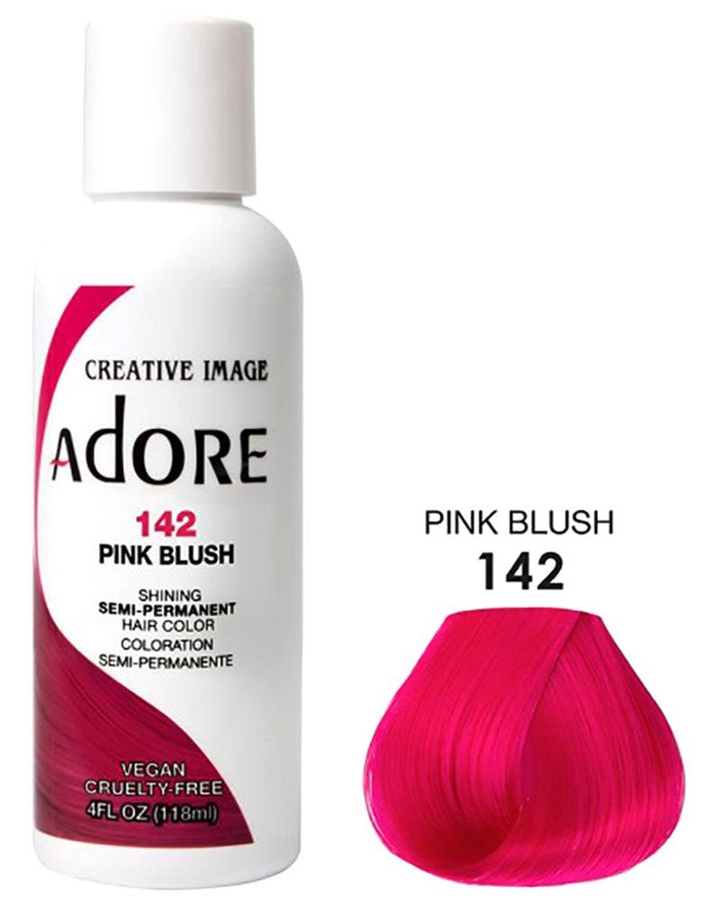 ADORE SEMI Permanent Hair Color (4oz) - 142 Pink Blush