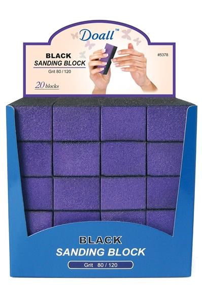 ANNIE Almine Black Sanding Block (20blocks/display) - Grit 80/120